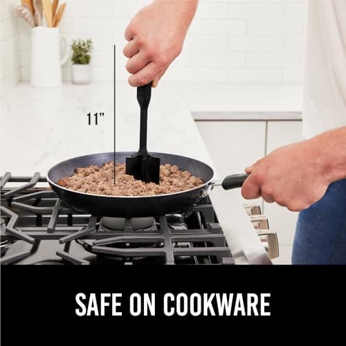 GORILLA GRIP Patented Heat Resistant Meat Chopper, Potato Masher