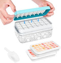 PHINOX Ice Cube Tray with Lid and Bin, Easy Release 56 Cubes for