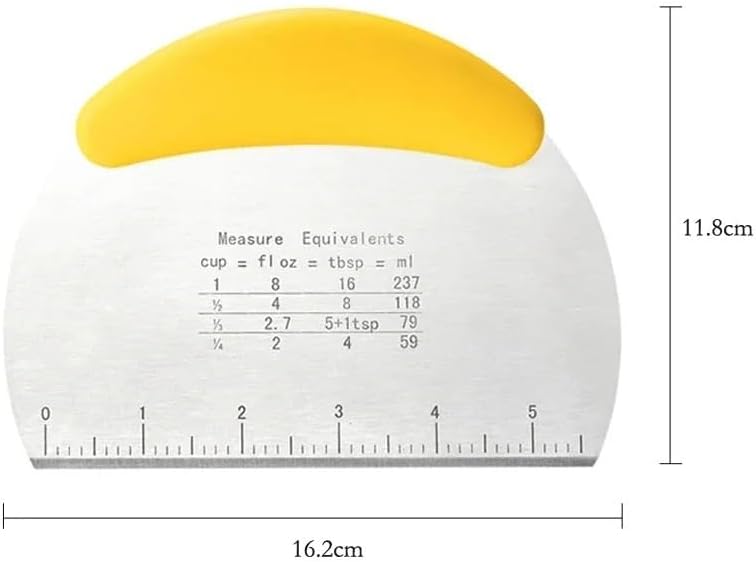 Stainless Steel Dough Scraper Cutter Multi-Function Pastry Bench Knife