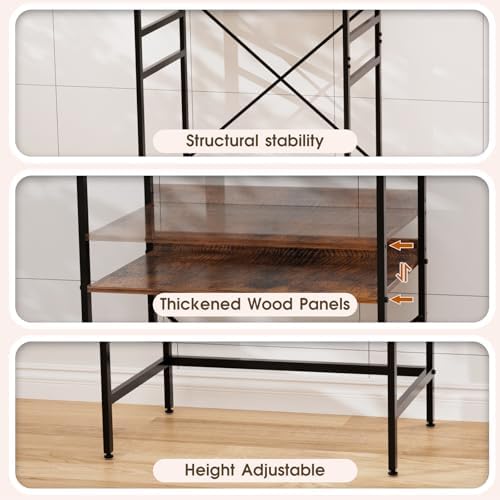 2-Tier Mini Fridge and Microwave Storage Rack