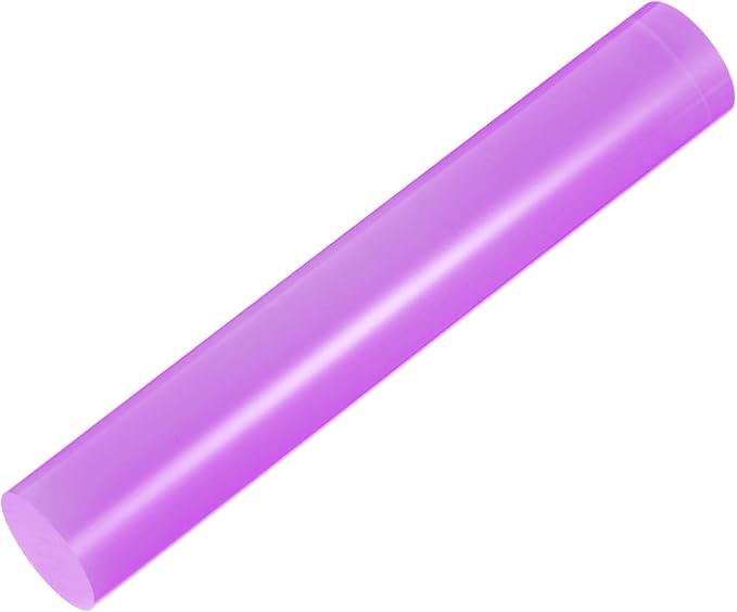 HARFINGTON Acrylic Clay Roller 6 Inch x 1 Inch Solid Non-Stick Plastic Round - Image 3