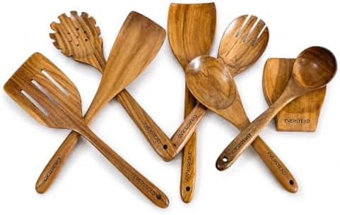 Everstead 8-Piece Teak Wood Kitchen Utensil Set