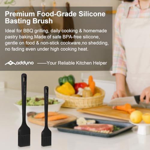 Silicone Basting Brush Set, 2-Pack Food-Grade BPA-Free Pastry Brush