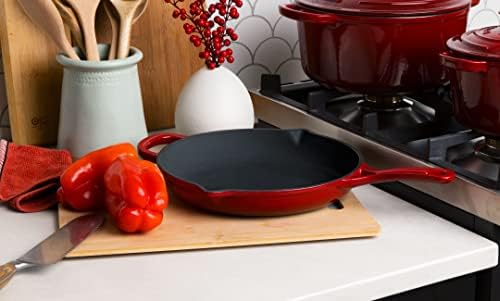 Larder & Vine 5-Piece Enameled Cast Iron Cookware Set - Includes