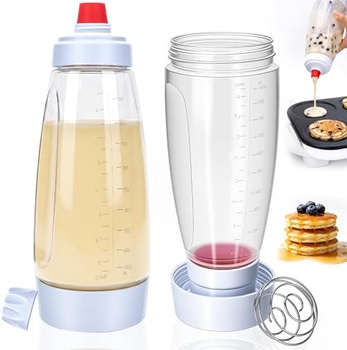 2PCS Pancake Batter Dispenser Bottles, 1000ml