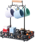 Coffee Mug Holder for Countertop, Mug Tree & Mug Rack with Storage