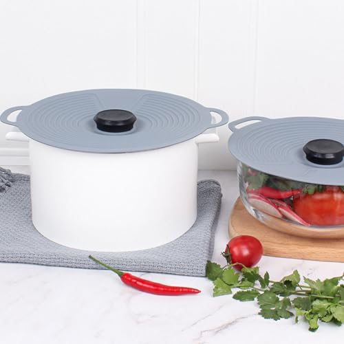 Silicone Universal Lid for Pots and Bowls, 12.6 x 11 Inches