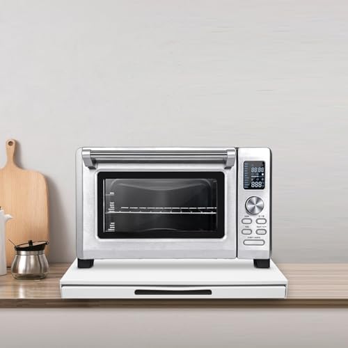 Microwave Countertop Stand with Pull-Out Shelf
