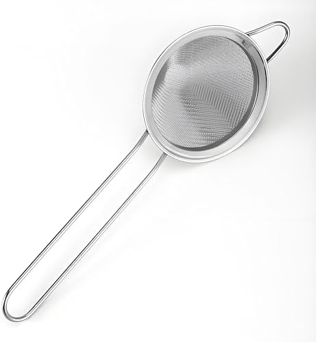 3-Piece Stainless Steel Fine Mesh Strainer Set - Conical Tea &