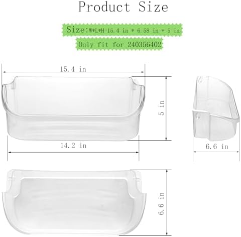 Top Door Shelf for Frigidaire Gallery FFSS2615TS0/5 FFSS2625TS0
