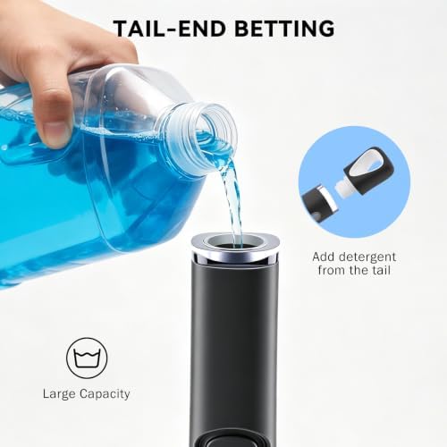 SetSail Dish Brush with Soap Dispenser, Stiff Bristles