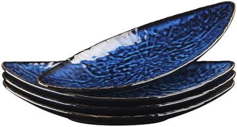 Ceramic Serving Platters - Set of 4 Oval Platters for Entertaining