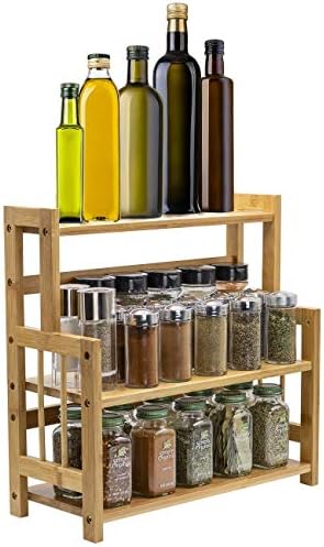 Sorbus 3-Tier Bamboo Countertop Organizer