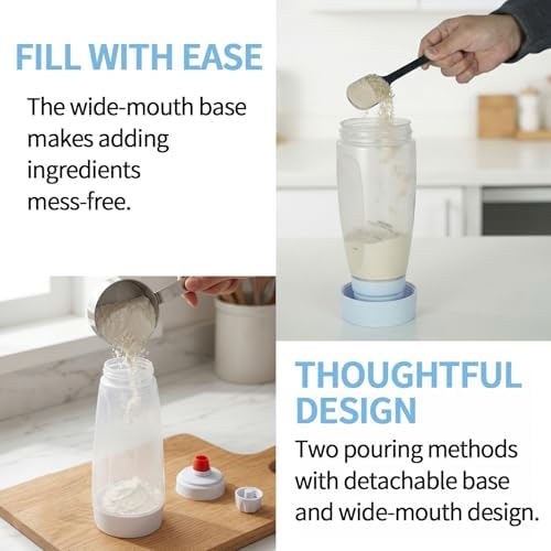 Pancake Batter Dispenser with BlenderBall & Wire Whisk