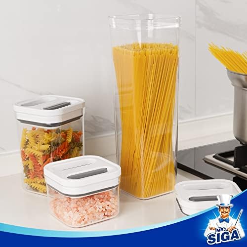MR.SIGA 2 Pack Airtight Food Storage Container Set for Pantry