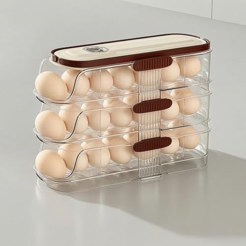 Yajuyi Kitchen Egg Container Organizer Holder Drawer Dispenser With