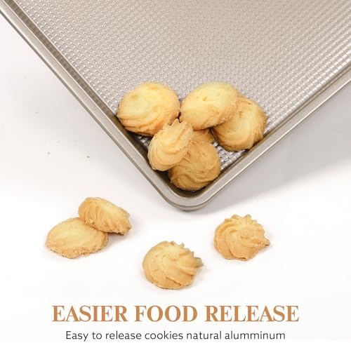 2 Piece Professional Baking Pan Set, Nonstick Bakeware Set, Heavy Duty