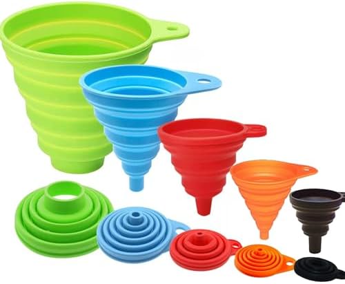 Kitchen Funnel Set 5 Pack, Small to Large, Kitchen Gadgets Accessories