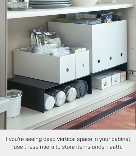 YAMAZAKI Home Tower Steel Under Cabinet Bottom Shelf Storage