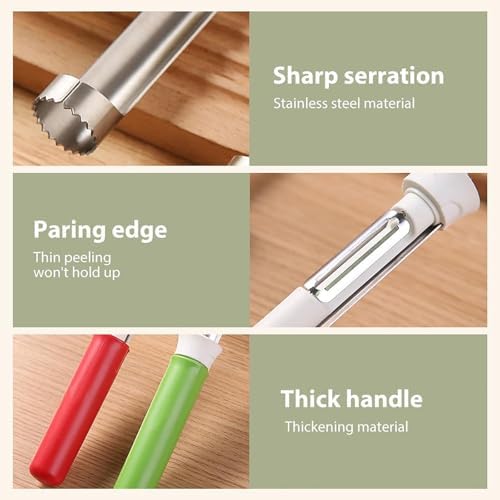 2026 New Stainless Steel Red Bell Pepper Seed Corer, 2 in 1 Apple