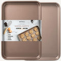 HAPPIELS 13 x 18 inch Nonstick Half Sheet Pan 2-Pack, PFOA & BPA Free