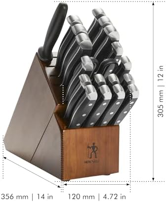 Henckels Statement 20-Pc Knife Set, Brown