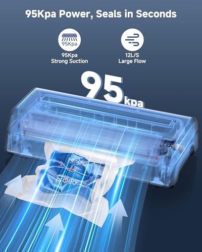 AAOBOSI 95kPa Vacuum Sealer for Meats, Liquids, Sous Vide & Meal Prep