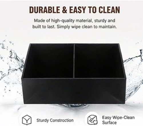 BinaryABC Sugar Packet Holder, Coffee Bar Tea Bag Organizer Box