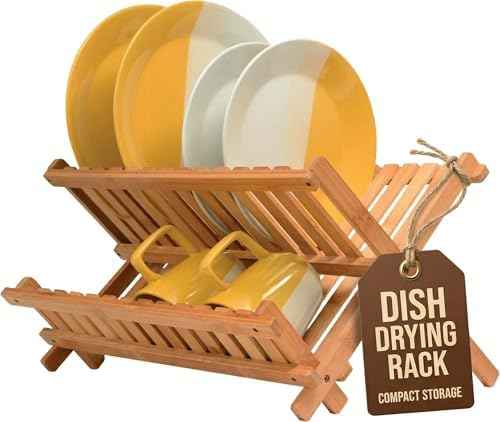 Bambüsi 2-Tier Bamboo Dish Drying Rack