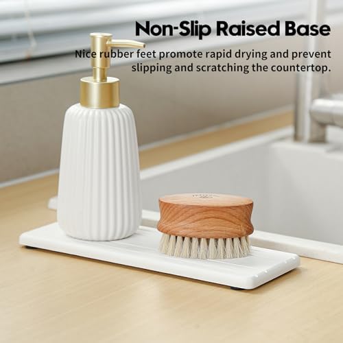 3 Pack Diatomite Stone Drying Trays, White