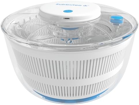 Electric Salad Spinner 4 QT, Lettuce Spinner, USB-C, Dry Greens in Seconds