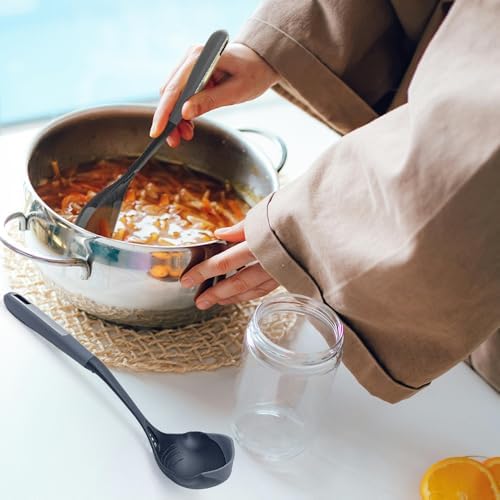 Kitchen Ladle Spoon Set, Heat-Resistant, with Measurement Marks