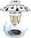 AzWzz Bathroom Sink Stopper with Hair Catcher, Pop Up Sink Drain