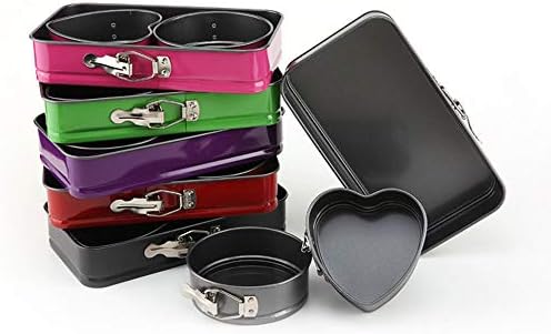 Random Color 3pcs Set Metallic Leakproof Bakeware Set Springform Pan