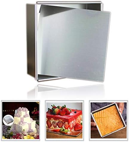 Anodized Aluminum Square Cheesecake Pan Chiffon Cake Mold Baking Mould