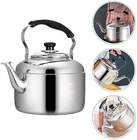 HEMOTON 4L Stainless Steel Whistling Tea Kettle