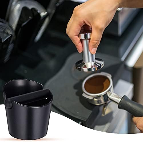 Coffee Knock Box,Set of 2 Pieces Espresso Knock Box Coffee Tamper Mat