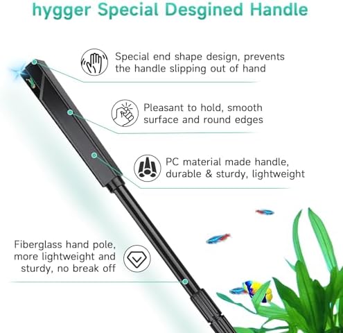 hygger 6-in-1 Aquarium Cleaning Tools, Multipurpose Fish Tank Cleaning
