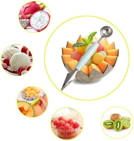 2 Pcs Stainless Steel Melon Baller Scoop,Fruit Decoration Carving