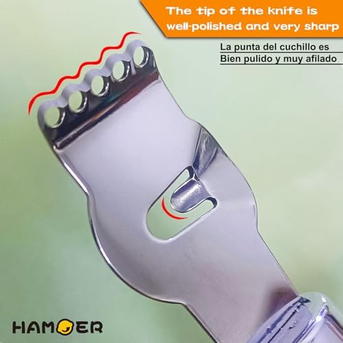 Lemon Lime Citrus Zester Channel knife 2-in-1 Tool Ergonomic Handle