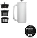 ESPRO P7 Stainless Steel French Press, Matte White, 18 Oz