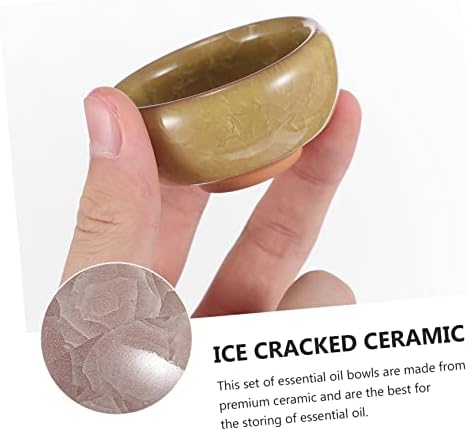 6 Piece Thai Style Ceramic Essential Oil Blending Bowls Set