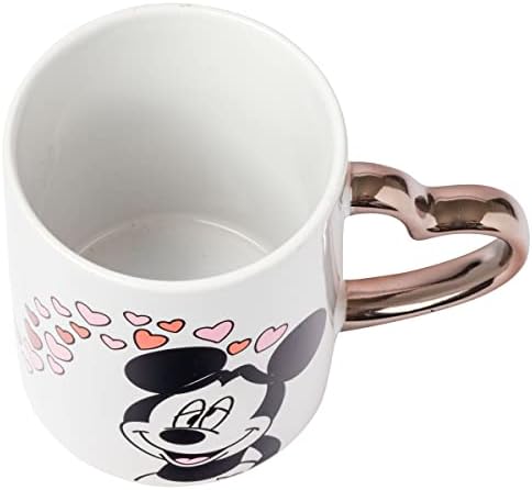 Silver Buffalo Disney Minnie and Mickey Kiss, 2 Pack Ceramic Mug Set