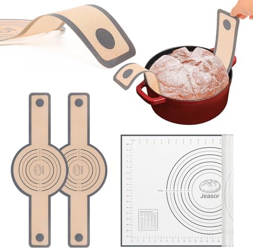 Silicone Baking Mat and Bread Sling Set, 3 Pieces