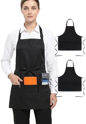 US Trademark Bib Apron for Women/Men, Cooking Kitchen Chef