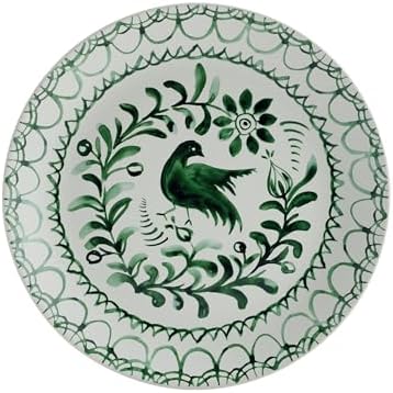 Fitz and Floyd Sicily Green 12-Piece Dinnerware Set - Stoneware Plates