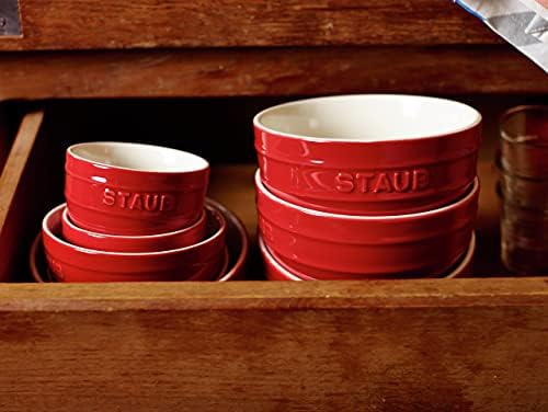 STAUB Ceramic Prep Bowl Set, 2-piece, Cherry