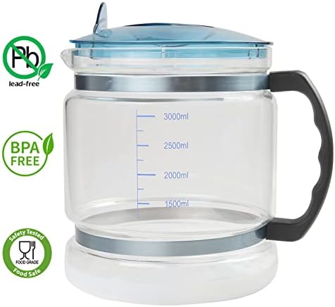 1 Gallon/ 4l Water Glass Carafe for Distiller with Counter Top