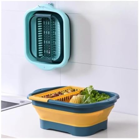 Collapsible Silicone Strainer Foldable Kitchen Colander Space Saving