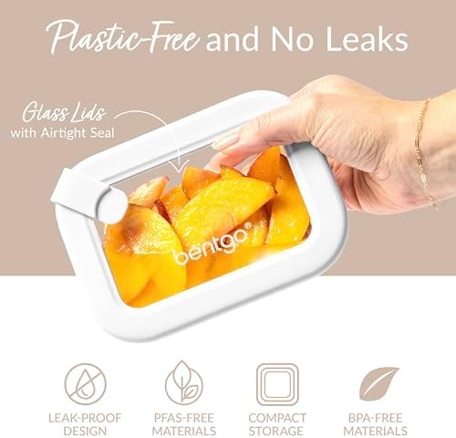 Bentgo Signature Glass Food Storage Containers, 8 Piece Set